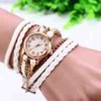 Women Antique Weave Bracelet Wrist Watch