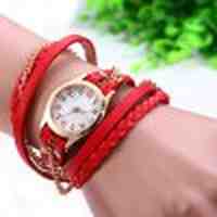 Women Antique Weave Bracelet Wrist Watch