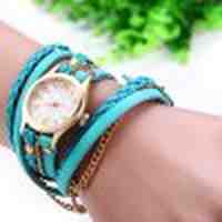 Women Antique Weave Bracelet Wrist Watch