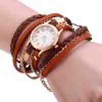 Women Antique Weave Bracelet Wrist Watch