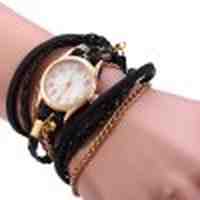 Women Antique Weave Bracelet Wrist Watch