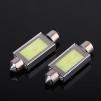 Pair 42mm Car Truck Auto LED Dome Lamp - White