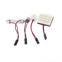 T10 Car Interior Dome Bulb 16SMD 5050 LED Light -White