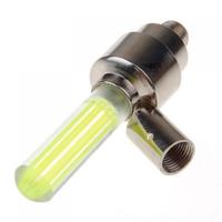 Neon LED Bike Bicycle Car Tire Valve Caps Light - Green