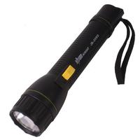 Rechargeable LED Flashlight Waterproof Electric Torch Lamp - Black