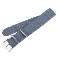 Nylon Military Watch Band Strap Grey 20mm