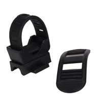 Rubber Swivel Bicycle LED Flashlight Torch Mount Clamp Holder