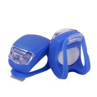 Bicycle Silicone Bike Equipment Accessories LED Flash Light Blue