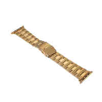 Stainless Steel Strap Classic Buckle Watch Band for Apple Watch Gold 38mm