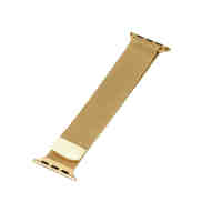 Stainless Steel Magnetic Loop Strap Watch Band For Apple Watch 38mm Gold