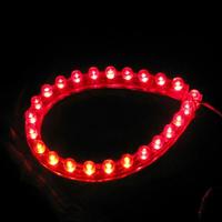 24cm Flexible Car 24-LED Strip Light- Red