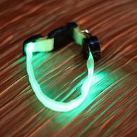 LED Flashing Safety Pet Dog Collar Green Light - Size S