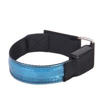 Running Cycling LED Flashing Adjustable Reflective Armband - Blue