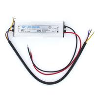 50W Waterproof Constant Current LED Driver AC85-265V 50/60Hz for 50W High Power LED Light Lamp