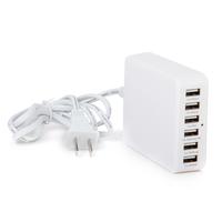 33W 6-Port Family-Sized Desktop USB Charger for iphone iPad Samsung Android US plug