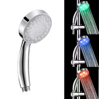 Three-Colored Changing LED Temperature Sensor Handheld Shower Spray Head