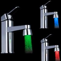 Three-Colored Changing Temperature Sensor Spray LED Water Faucet Tap