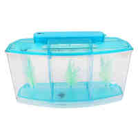 Aquarium LED Triple Breeding Breeder Isolation Box Hatchery Incubator Blue