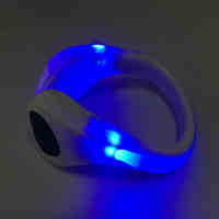 LED Shoe Clip Safety Blue Light White Case