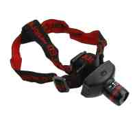 Waterproof Hard Light Bicycle LED Headlamp Black and Red