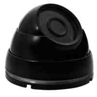 Metal 24-LED Small Conch-shaped Security Camera Housing Black