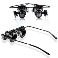 20X Glasses Type With LED Light Magnifier Loupe