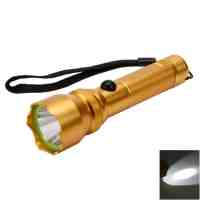 1106 3W 180LM 500m Beam Range Bright LED Flashlight Golden