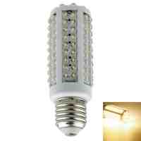 E27 8W 120-LED 480-520LM 3000-3500K Warm White Light LED Corn Lamp White and Silver (AC/DC 12-24V)