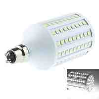 GU10 24W 138-LED 5050SMD 1500-1600LM 6000-6500K White Light LED Corn Light White and Silver (AC/DC 12-24V)