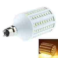 GU10 24W 138-LED 5050SMD 1500-1600LM 3000-3500K Warm White Light LED Corn Light White and Silver (AC/DC 12-24V)