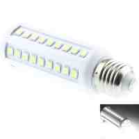 E27 13W 66-LED 5050SMD 660-720LM 6000-6500K White Light LED Corn Light White and Silver (AC/DC 12-24V)