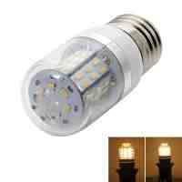 E27 5W 48 3014SMD LED 3000-3500K Warm White Dimmable Light LED Corn Bulb with Transparent Lampshade (200-240V)