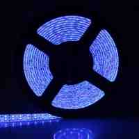 Double LED Light Bar 500CM 90W 900-LED 3528 SMD 450-490nm Waterproof Blue Decorative Light Strip White and Transparent (DC 12V)