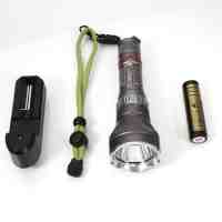 D06 LED Diving Magnetic Control 5 Modes Flashlight Light Gray