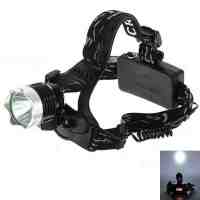 XML T6 1600LM 3 Modes Zoomable LED Headlamp Black