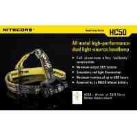 Nitecore HC50 XM-L2 565LM Outdoor LED Headlamp Black