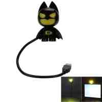 Creative Mini Batman USB LED Night Light Black and Yellow