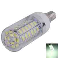 E14 12W 60 x 5730SMD LED 1200LM 6000-6500K White Light LED Corn Light Bulb (85-265V)