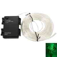 4.5V 4W 50-LED 5M 3-Mode Solid Tube LED String Light with Battery Holder Green