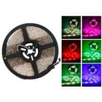 Waterproof 300-LED SMD3528 RGB IR44 Controller 5M Flexible LED Light Strip with Remote Control