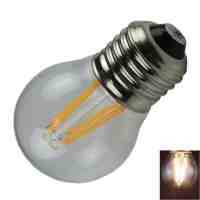 G45 E27 4W 4-LED 400LM 2700K Warm White Light Retro Filament Glass Housing LED Light Bulb (AC 85-265V)