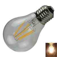 A60 E27 8W 8-LED 800LM 2700K Warm White Light Retro Filament Glass Housing LED Light Bulb (AC 85-265V)