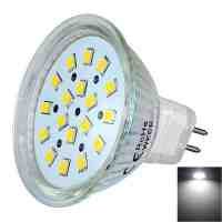 MR16 3W 18-LED SMD2835 230LM 6000-6500K Cool White LED Spotlight with Glass Lamp Cup (DC12V)