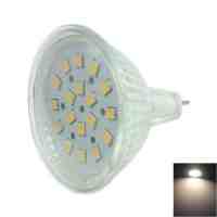 MR16 3W 18-LED SMD2835 230LM 2700-3200K Warm White LED Spotlight with Glass Lamp Cup (DC12V)