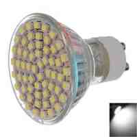 GU10 4.5W 60x3528SMD LED 6000-6500K White Spotlight (220V)