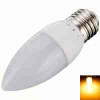 E27 3W 10 LED 2835SMD 2800K-3200K Warm White Light Cusp LED Candle Lamp