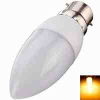 B22 3W 10 LED 2835SMD 2800K-3200K Warm White Light Cusp LED Candle Lamp