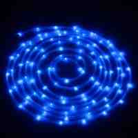 YJ-2011 Premium 100 LED Solar Power 2 Modes Blue Light PC Tube LED String Light