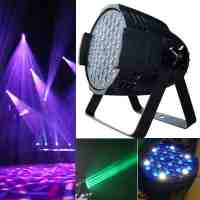 162W 54 LED DMX512 4 Control Modes RGB Light LED Stage Lamp Black