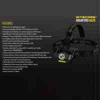 Nitecore HA20 X9-G2 300LM White Light LED Headlamp Black